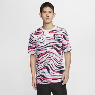 Top Nike Korea Maneca Scurta Football Barbati Albi Albastru Regal Negrii | TYEG-54901